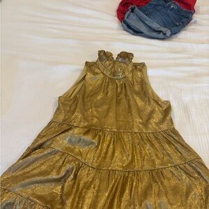 TCEC Metallic Gold Dress